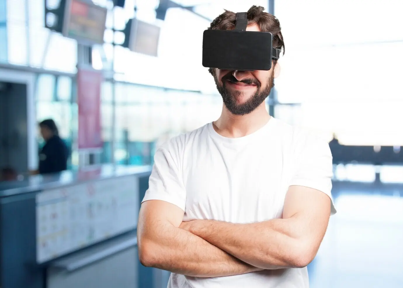 young man with a funny expression